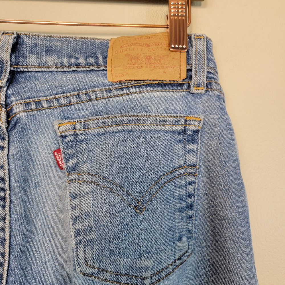 Vintage Levi's 518 Super Low Stretch Boot Cut Bootcut Medium Wash 5 S Jeans Y2K - Picture 8 of 11